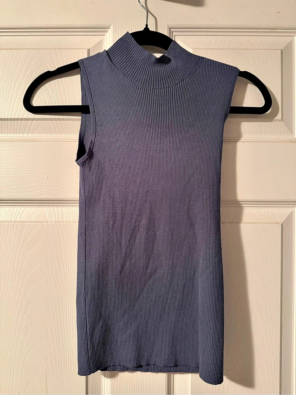 Truth by Usual Ribbed Sleeveless Tunic in Blue Size Small NWT